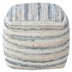 * Honeybloom Grey & Cream Pouf Opening Sales