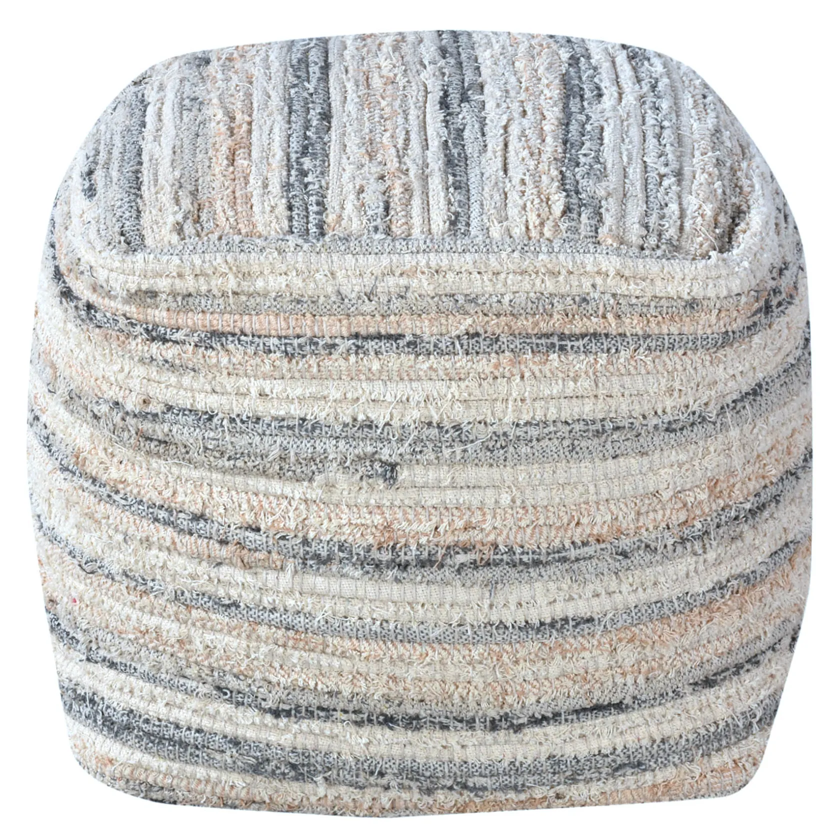 * Honeybloom Grey & Cream Pouf Opening Sales