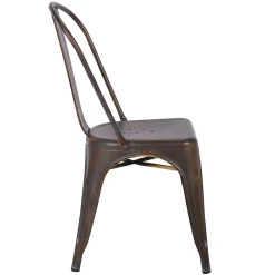 * Honeybloom Idris Bronze Metal Dining Chair Discount