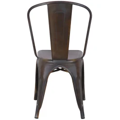 * Honeybloom Idris Bronze Metal Dining Chair Discount