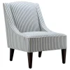 * Honeybloom Kayson Blue Striped Accent Chair Promotion