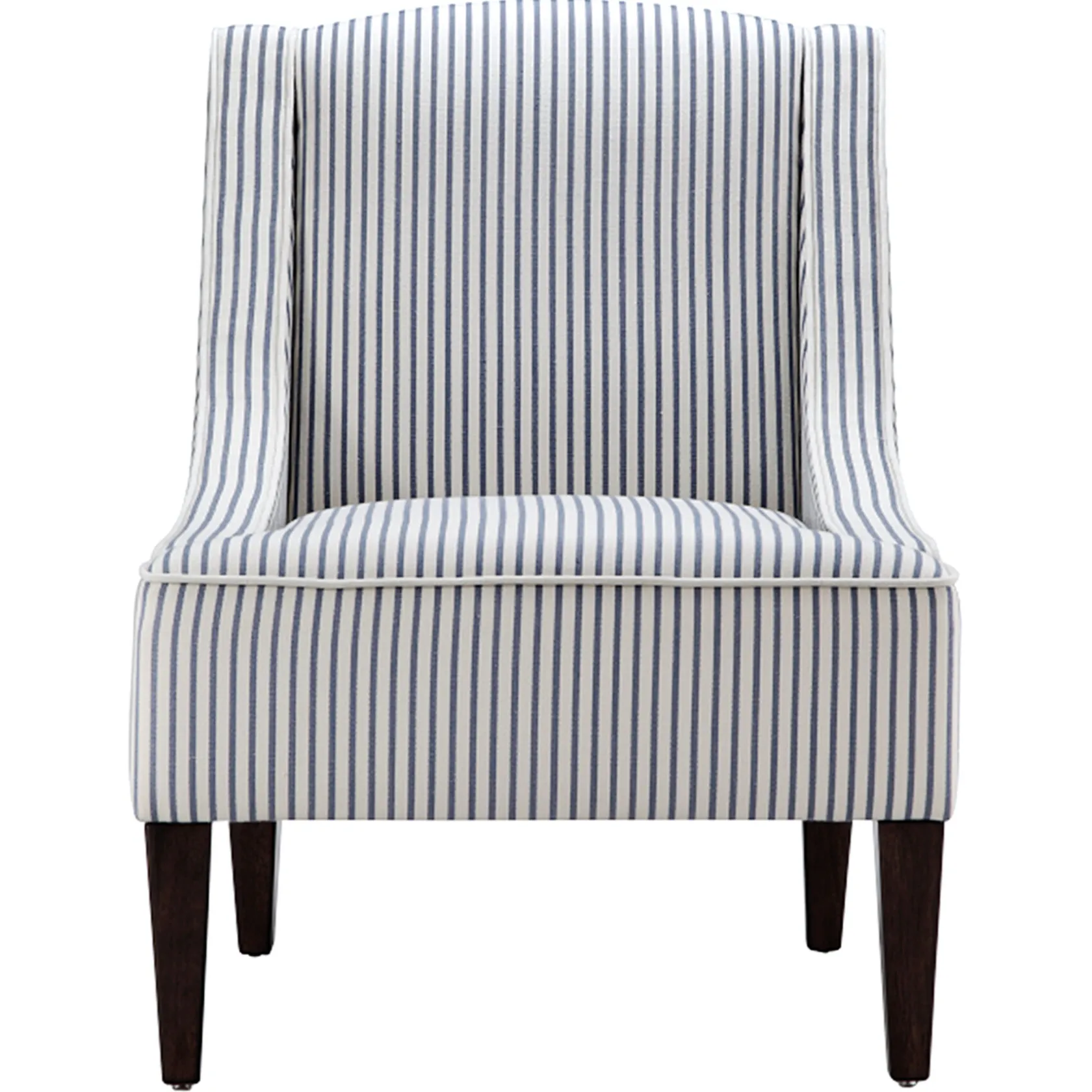 * Honeybloom Kayson Blue Striped Accent Chair Promotion