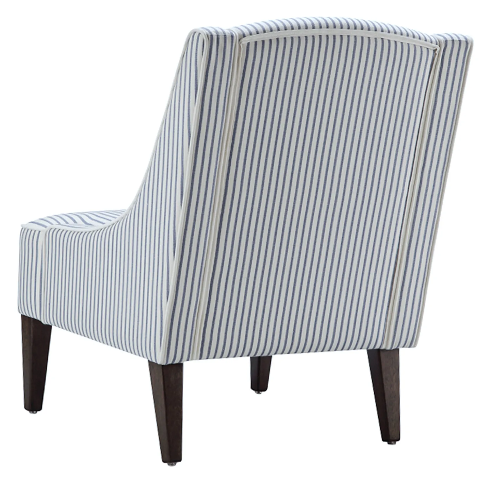 * Honeybloom Kayson Blue Striped Accent Chair Promotion