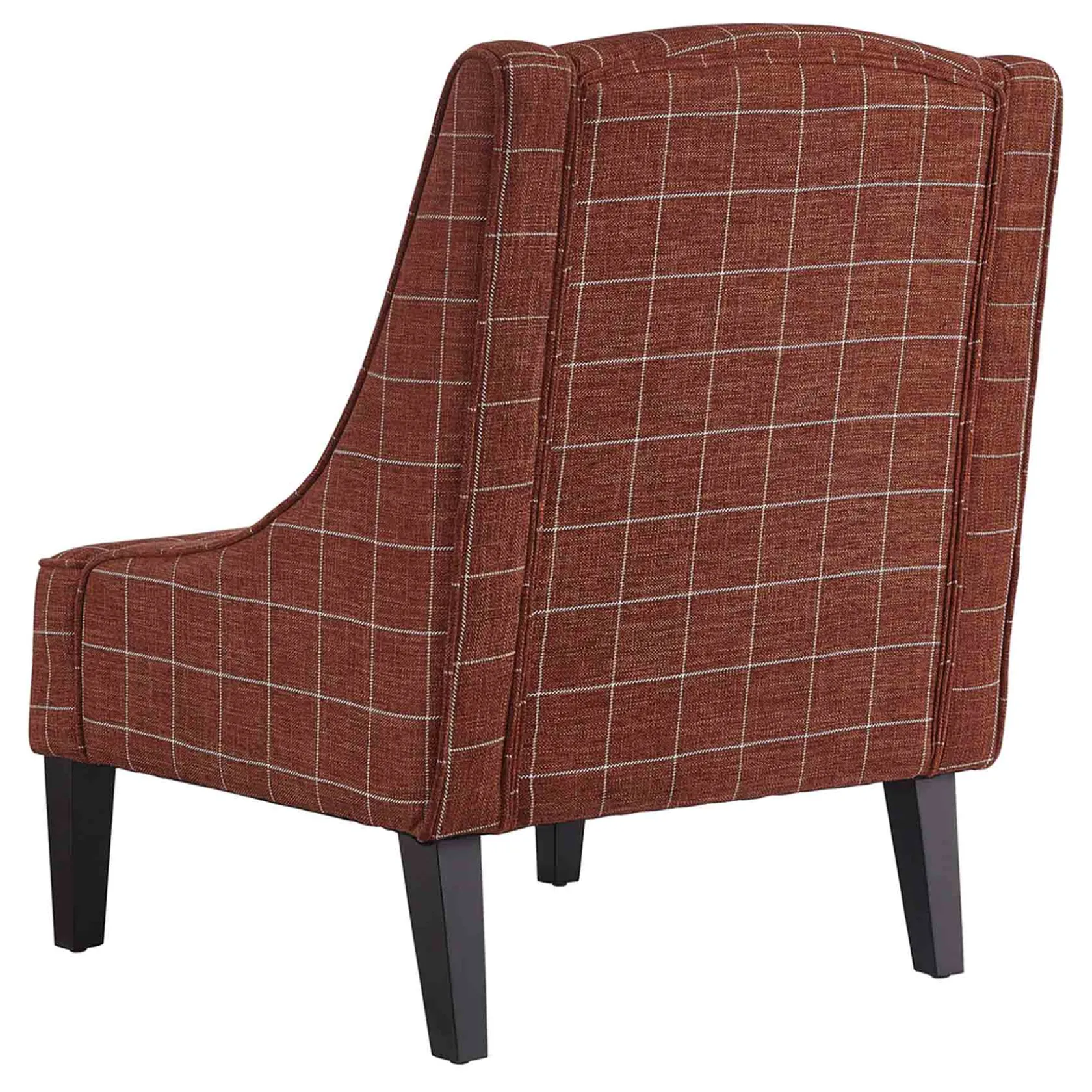 * Honeybloom Kayson Paprika Plaid Accent Chair Low Price