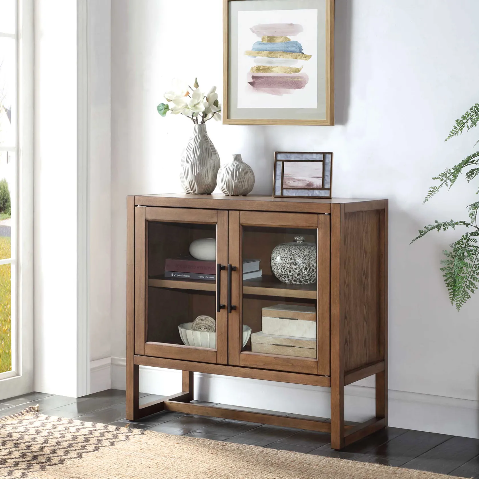 * Honeybloom Moore 2-Door Cabinet Low Price