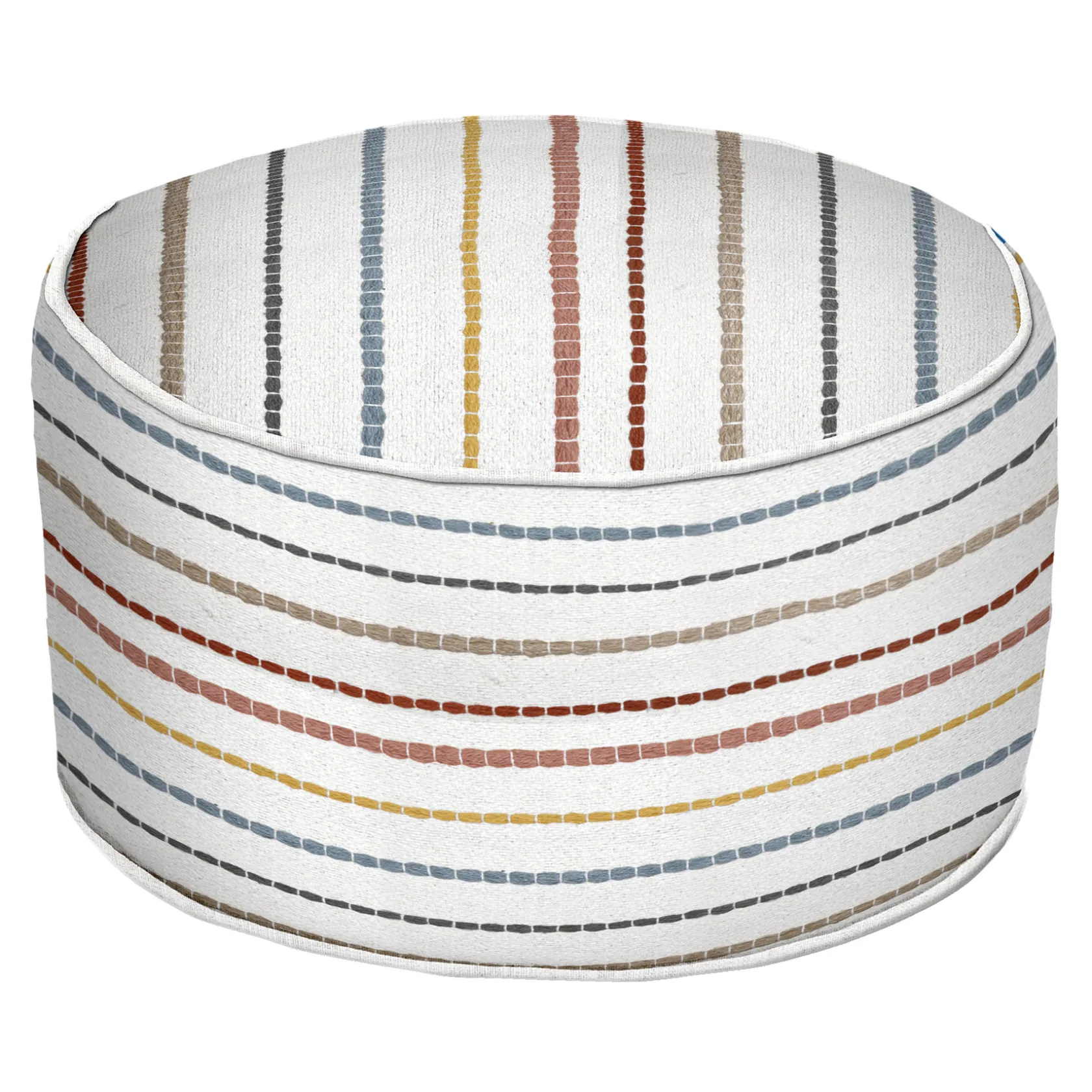 * Honeybloom Rainbow Striped Pouf, 20 14 Discount Online
