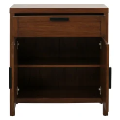 * Honeybloom Samuel 1-Drawer 2-Door Wooden Cabinet Opening Sales
