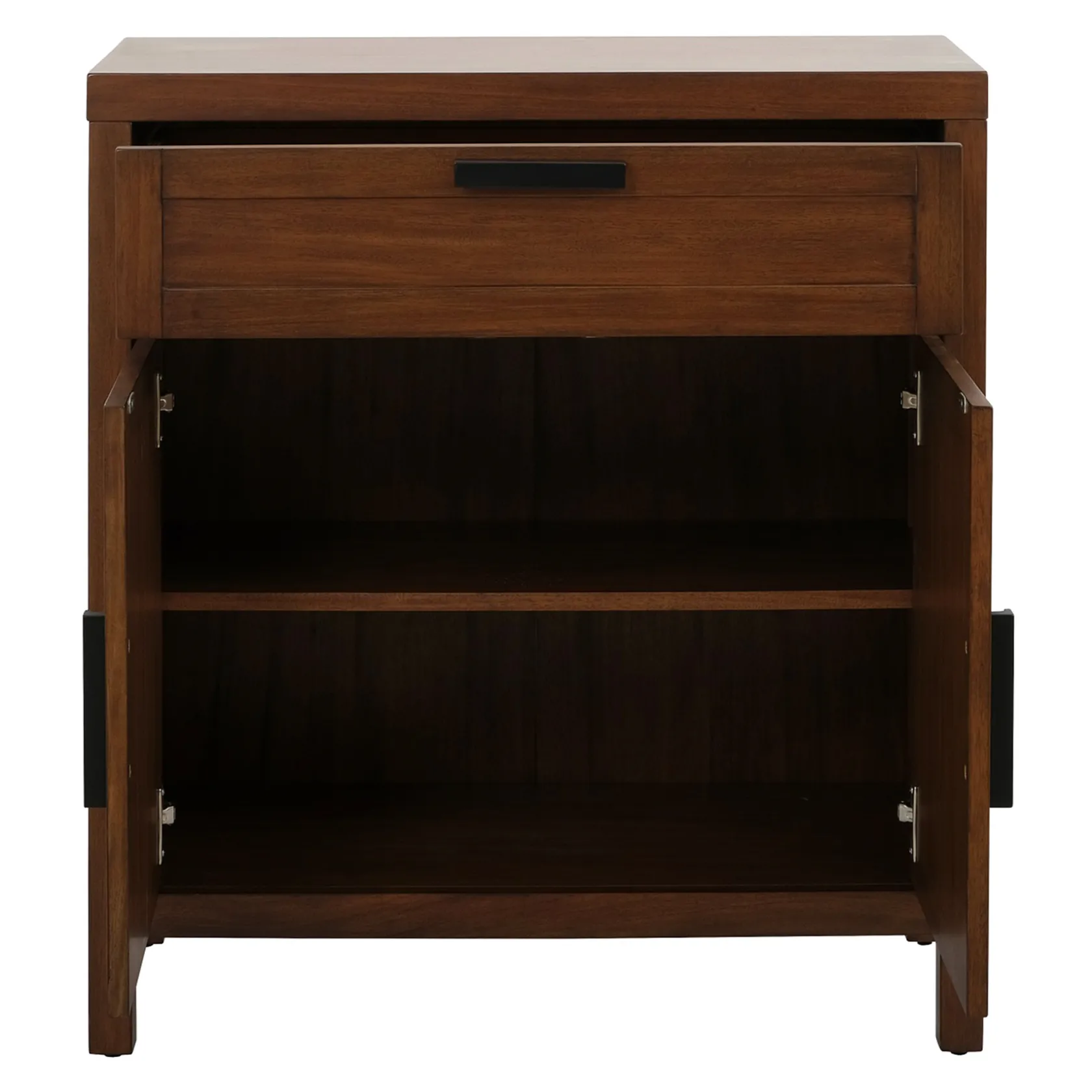 * Honeybloom Samuel 1-Drawer 2-Door Wooden Cabinet Opening Sales
