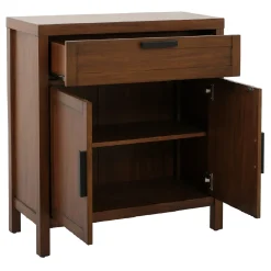 * Honeybloom Samuel 1-Drawer 2-Door Wooden Cabinet Opening Sales