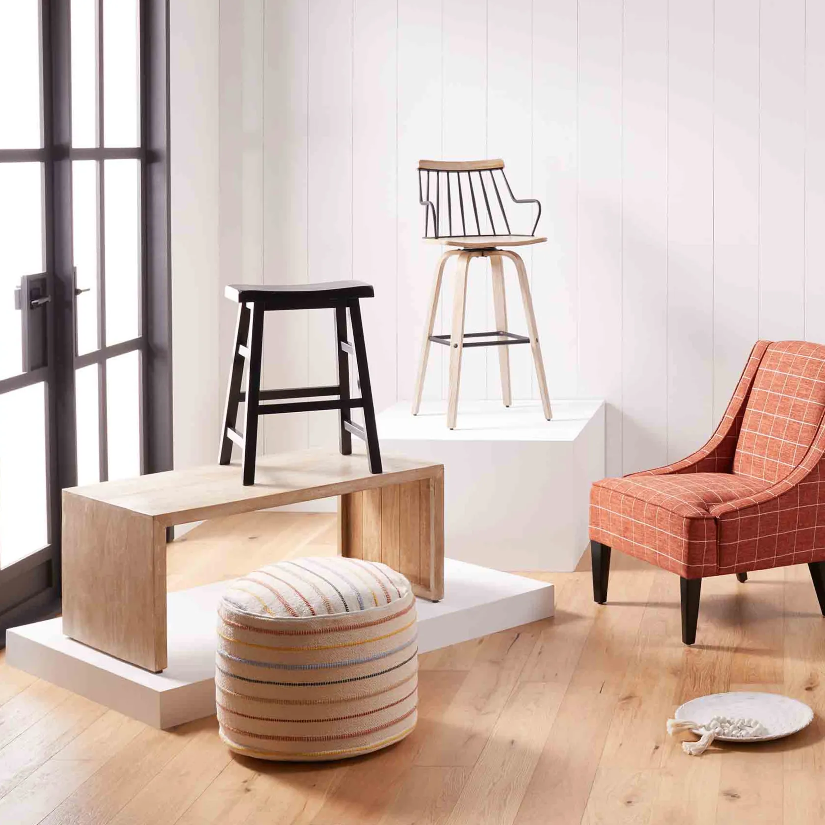 * Honeybloom Whitley Swivel Barstool Opening Sales