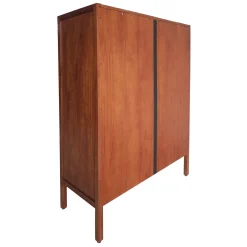 * Honeybloom Wood Rattan Door Cabinet Premium