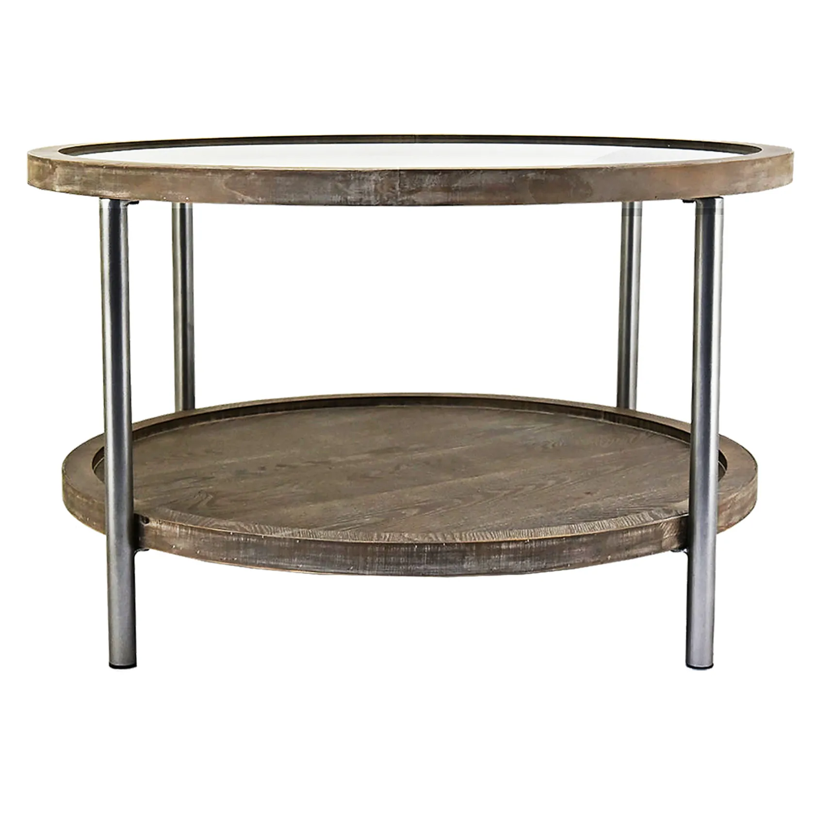 * Hudson Glass-Top Round Coffee Table Cheaper