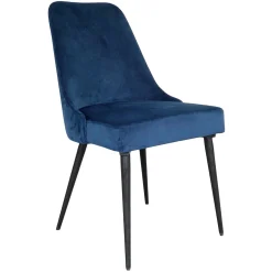 * Indigo Blue Velvet Dining Chair Premium