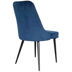 * Indigo Blue Velvet Dining Chair Premium