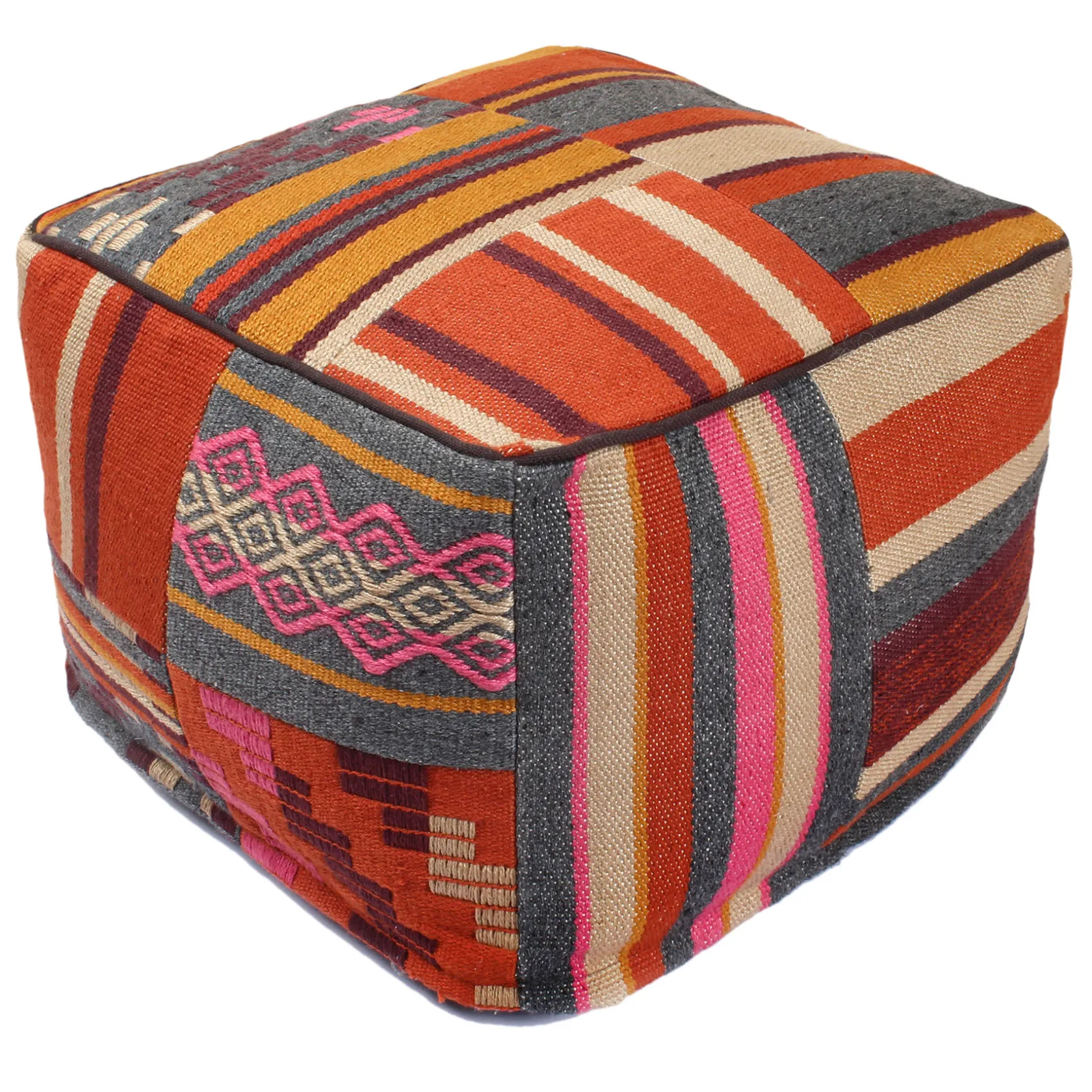 * Indira Yard Dyed Pouf Good Quality