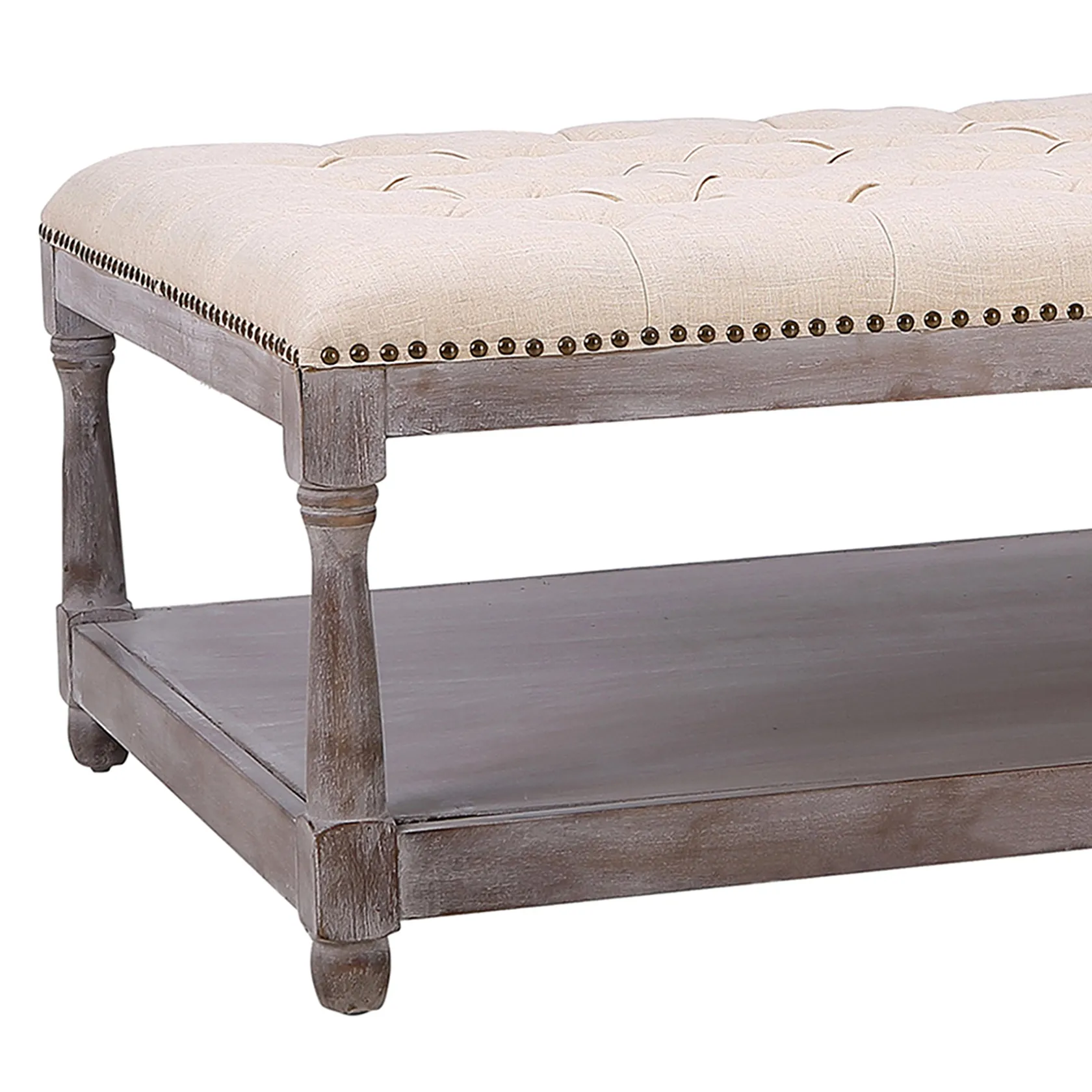 * Jardan Tufted Ottoman Natural Kd Opening Sales