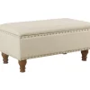 * Jasmine Linen Storage Ottoman, Natural Less Expensive