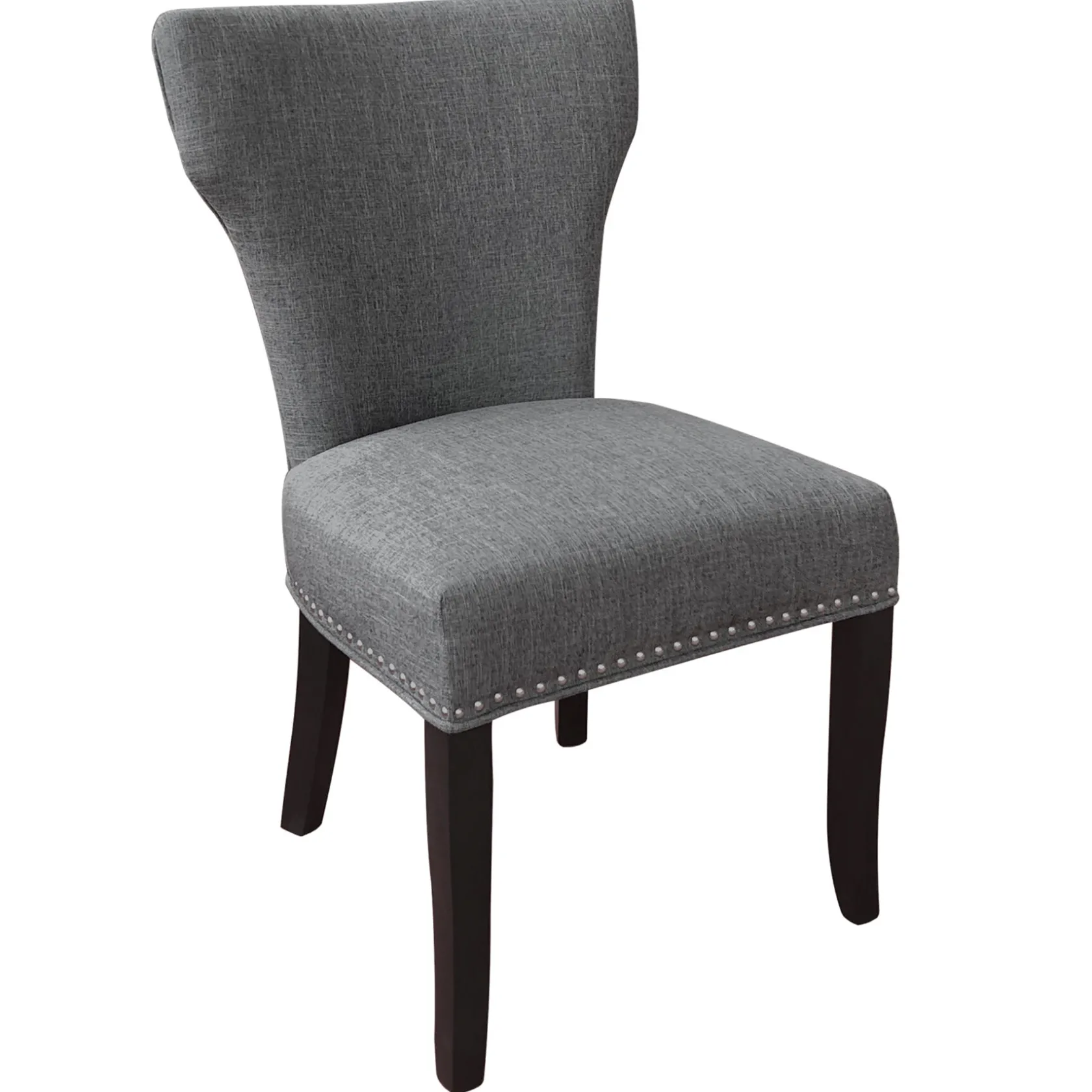 * Jhene Ii Grey Studded Back Dining Chair Low Price