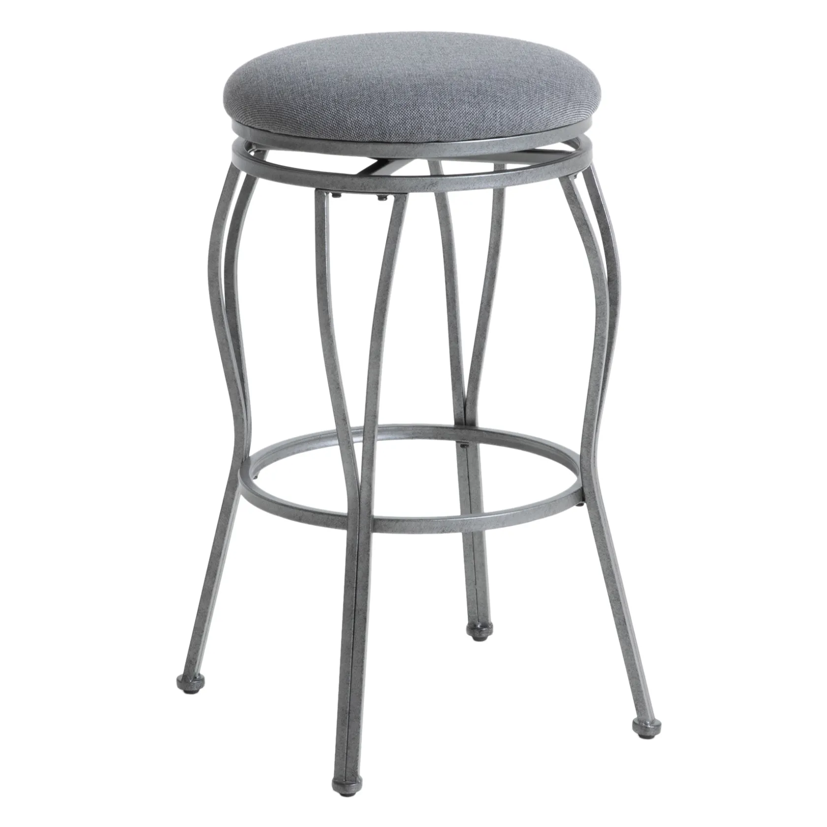* Joseph Light Grey Backless Barstool, 29 Bargain Sale