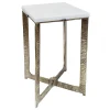 * Judd Grey Accent Table With Marble Top Exquisite Gifts