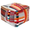 * Krisha Yarn Dyed Pouf Featured