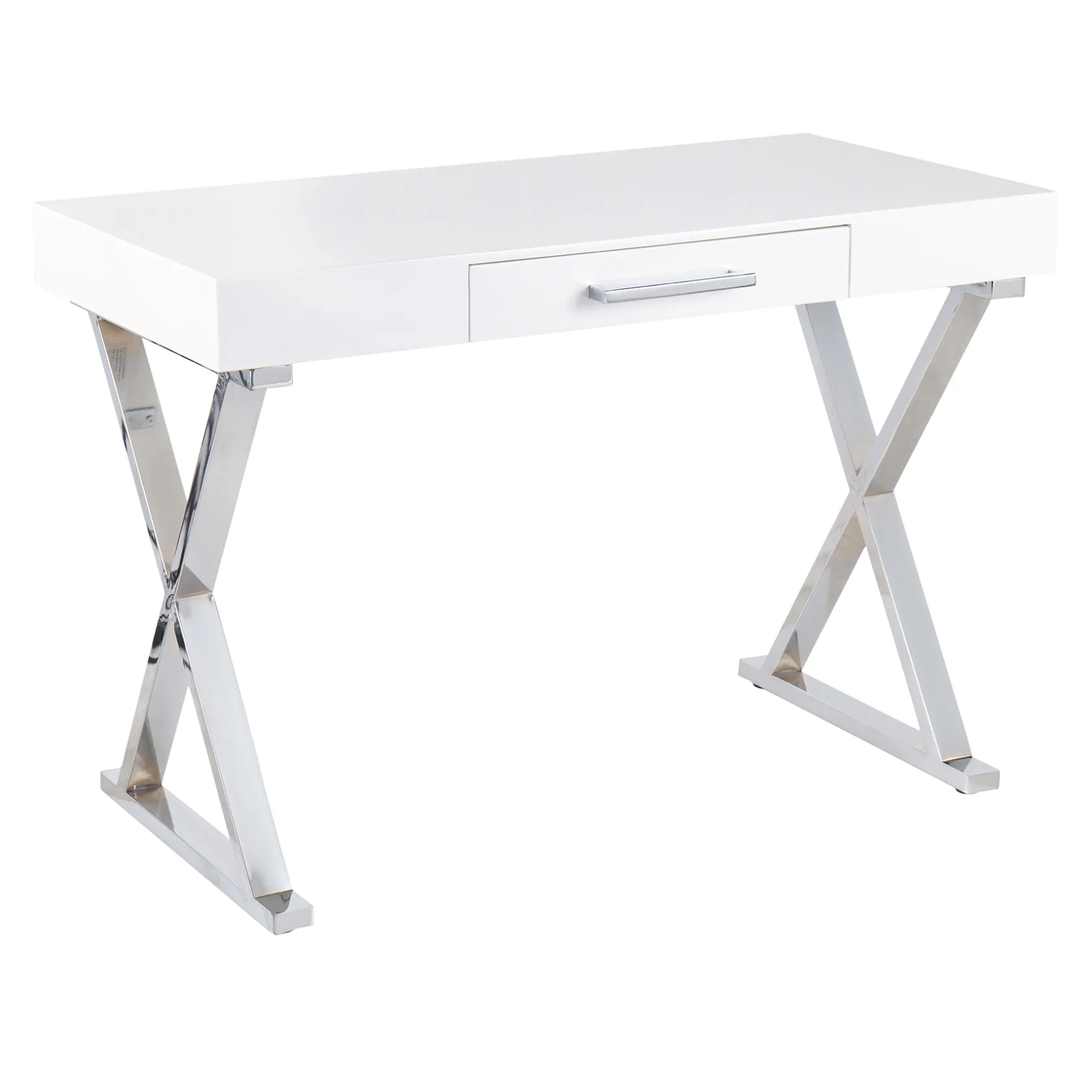 * Laila Ali Astrid Chrome Desk Bargain Sale