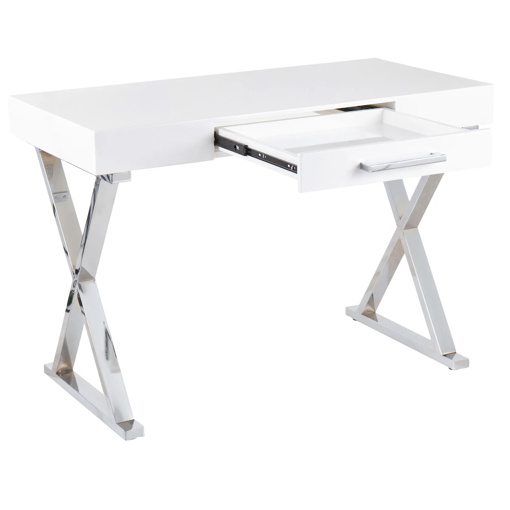 * Laila Ali Astrid Chrome Desk Bargain Sale