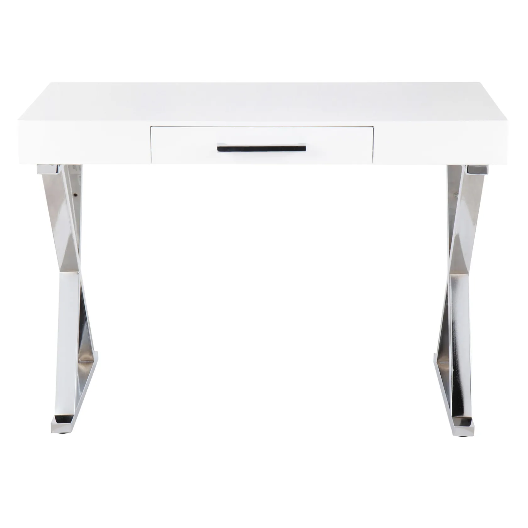 * Laila Ali Astrid Chrome Desk Bargain Sale