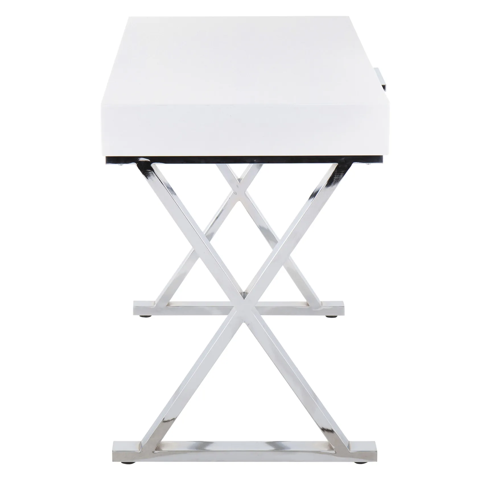 * Laila Ali Astrid Chrome Desk Bargain Sale