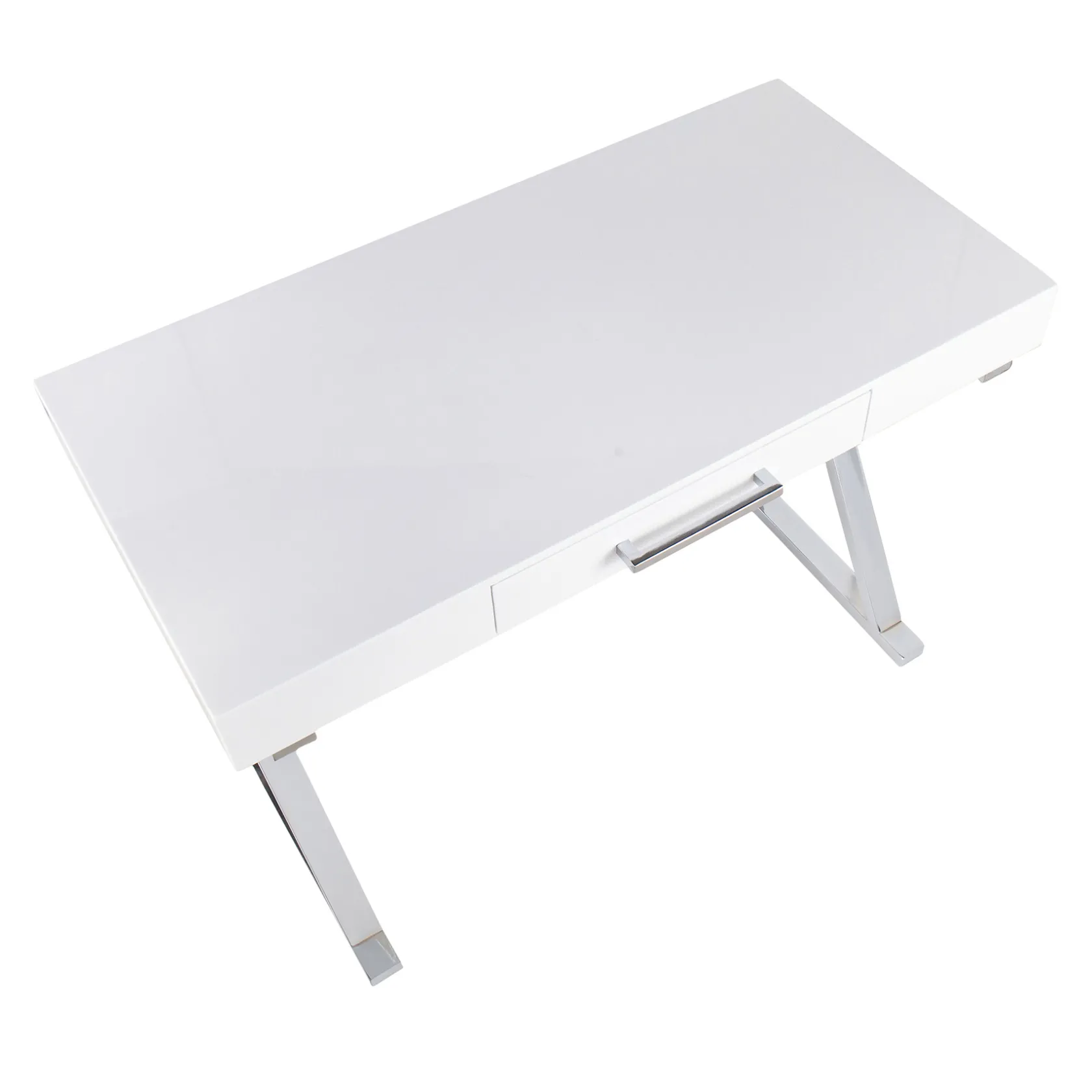 * Laila Ali Astrid Chrome Desk Bargain Sale