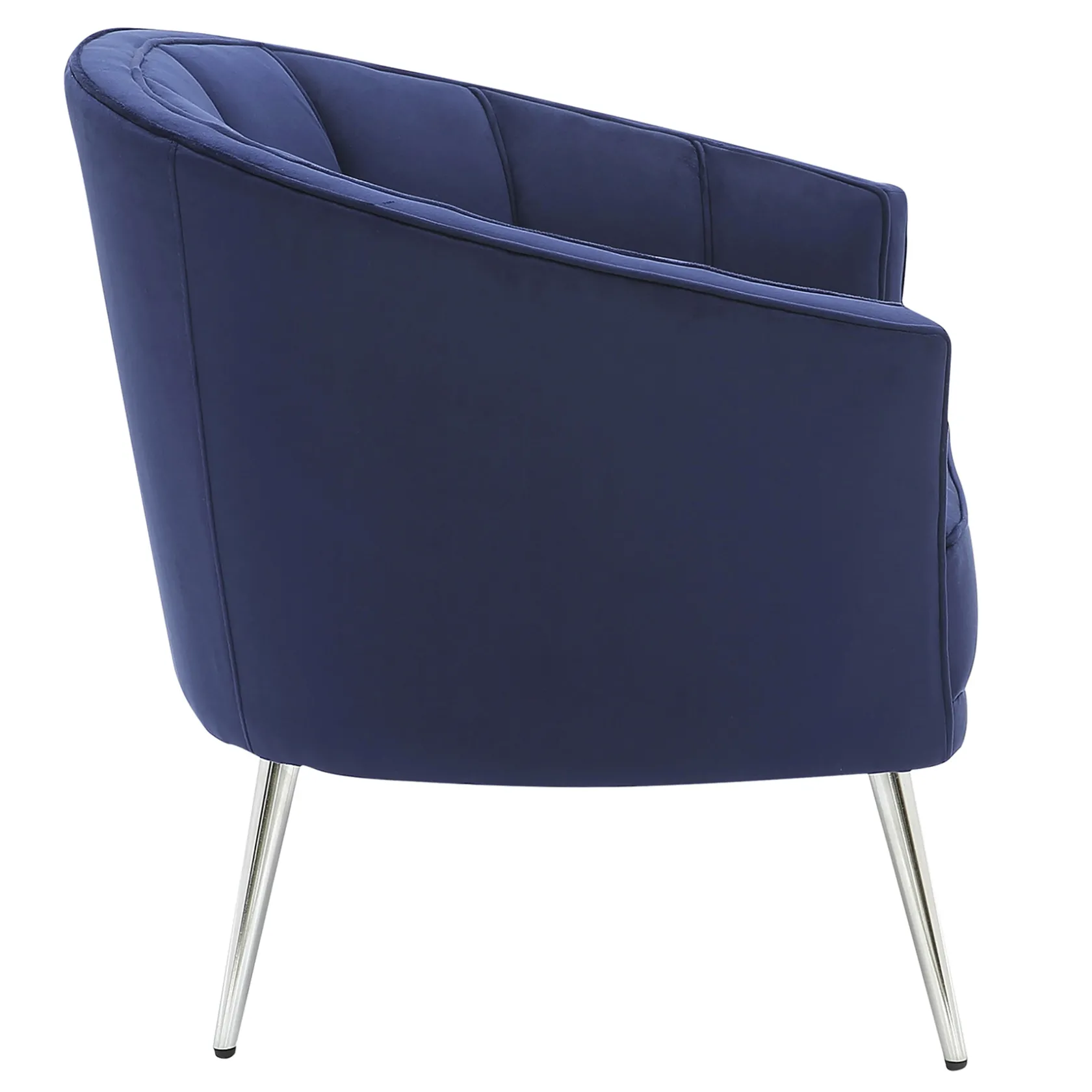 * Laila Ali Avani Blue Velvet Accent Chair Opening Sales