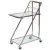 * Laila Ali Glass & Steel Bar Cart Clearance