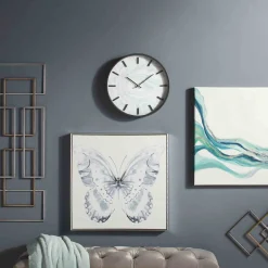 * Laila Ali Grey Tufted Bench With Clear Acrylic Legs Promotion