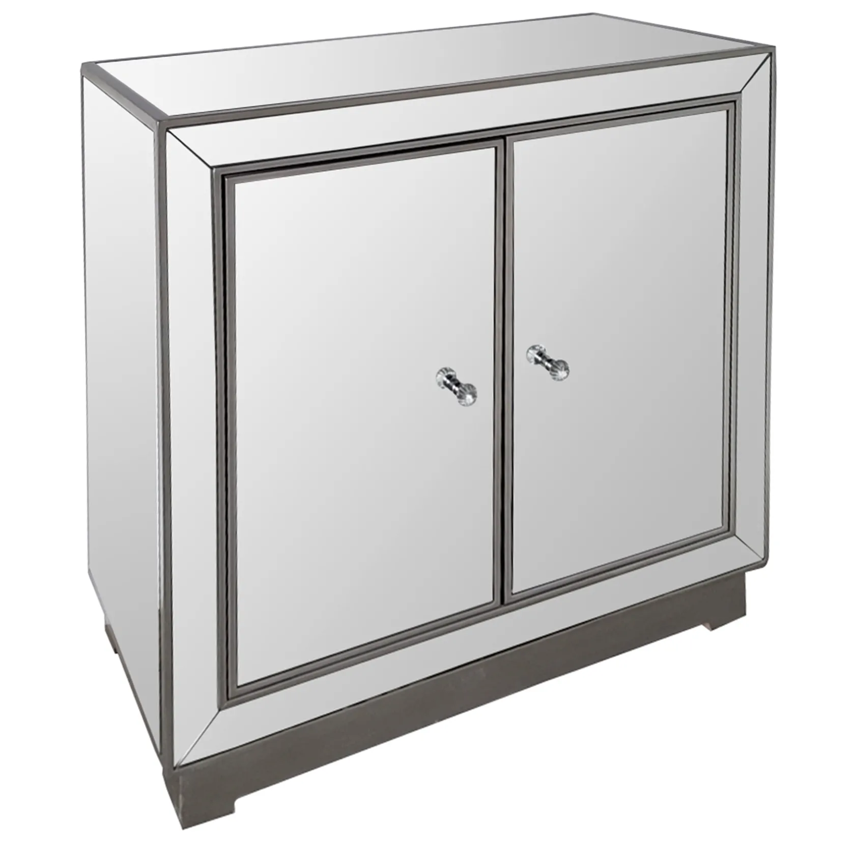 * Laila Ali Modern Living 2-Door Mirrored Cabinet Fashion