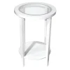 * Laila Ali White Wooden Nightstand, 24 Discount