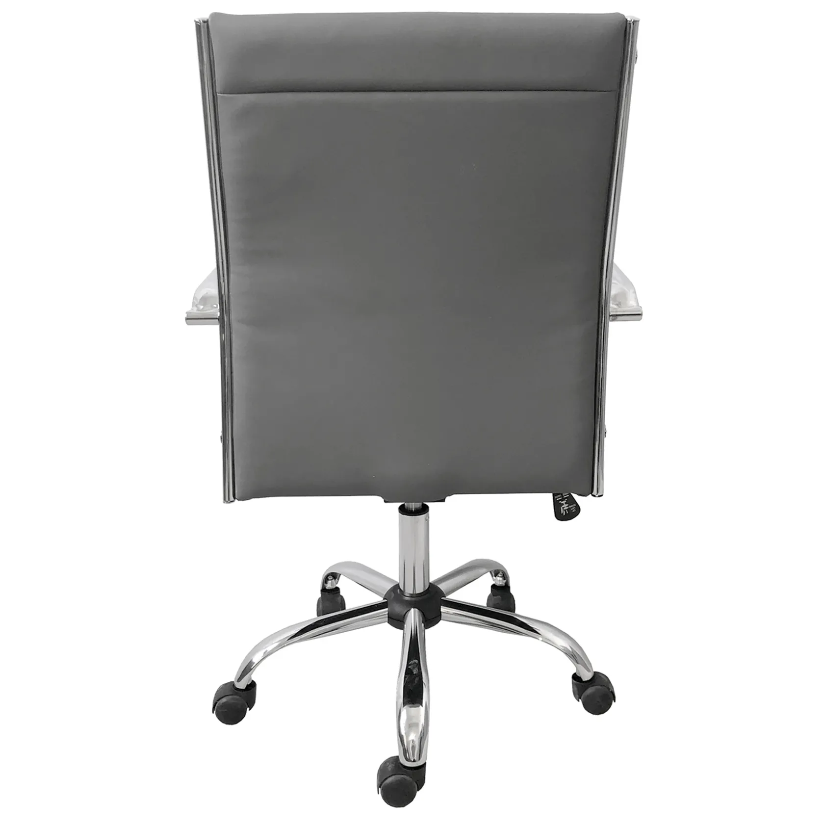 * Maxwell Adjustable Faux Leather Office Chair, Grey Bargain Sale