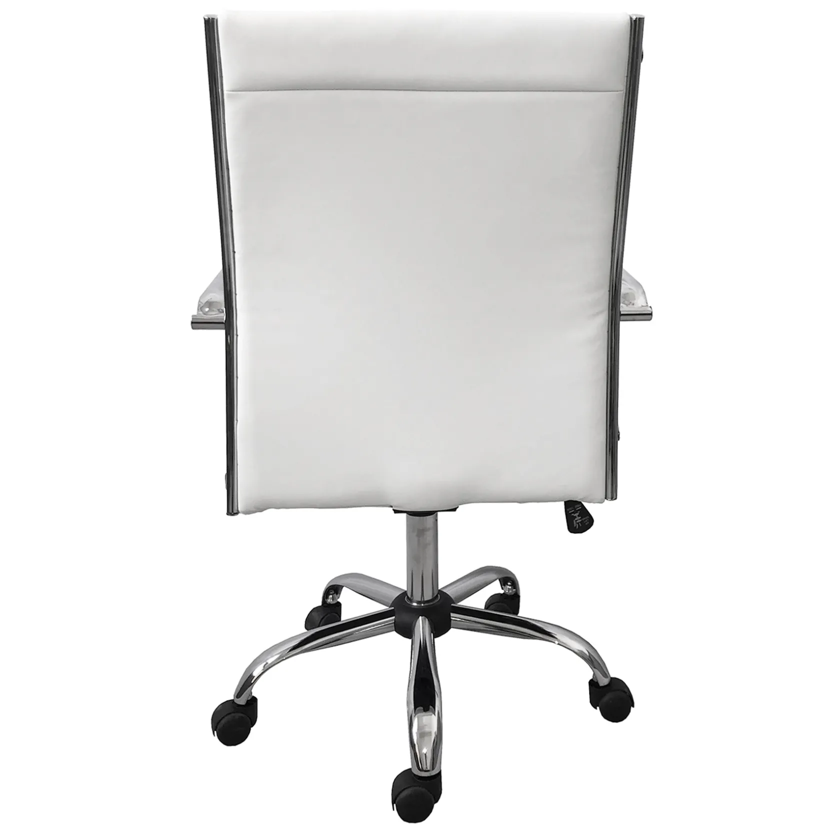 * Maxwell Adjustable Faux Leather Office Chair, White Low Price