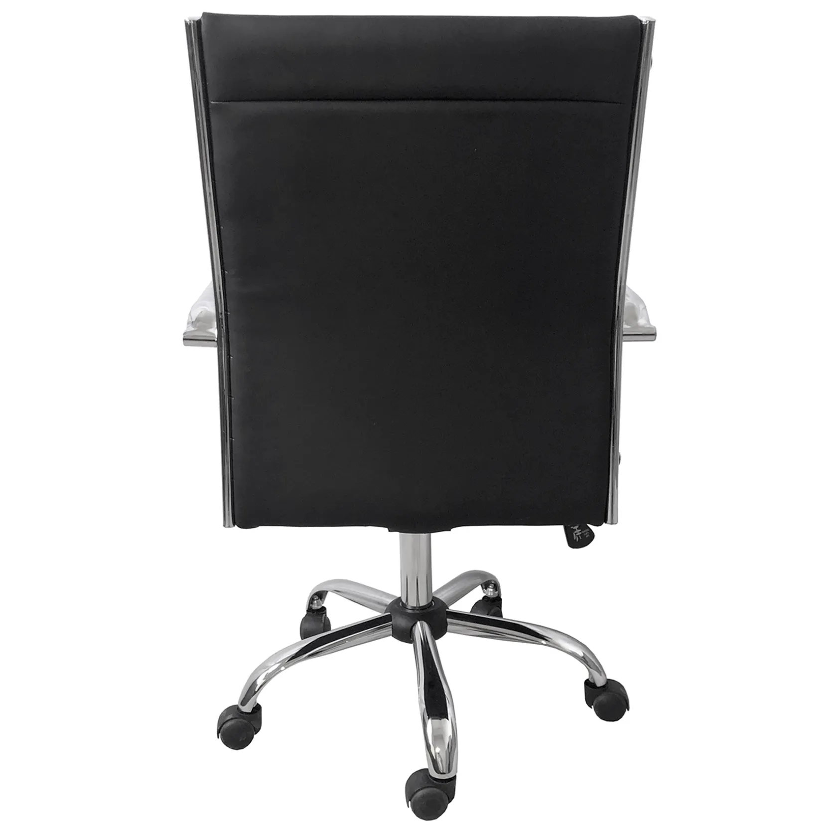 * Maxwell Adjustable Faux Leather Office Chair, Black Flash Sale