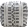 * Maya Handwoven Striped Square Pouf Flash Sale