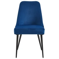 * Mereen Indigo Velvet Dining Chair, Kd Online Discount
