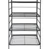 * Metal 4 Tier Folding Rack With Wire Shelves Discount Online