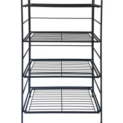 * Metal 4 Tier Folding Rack With Wire Shelves Discount Online