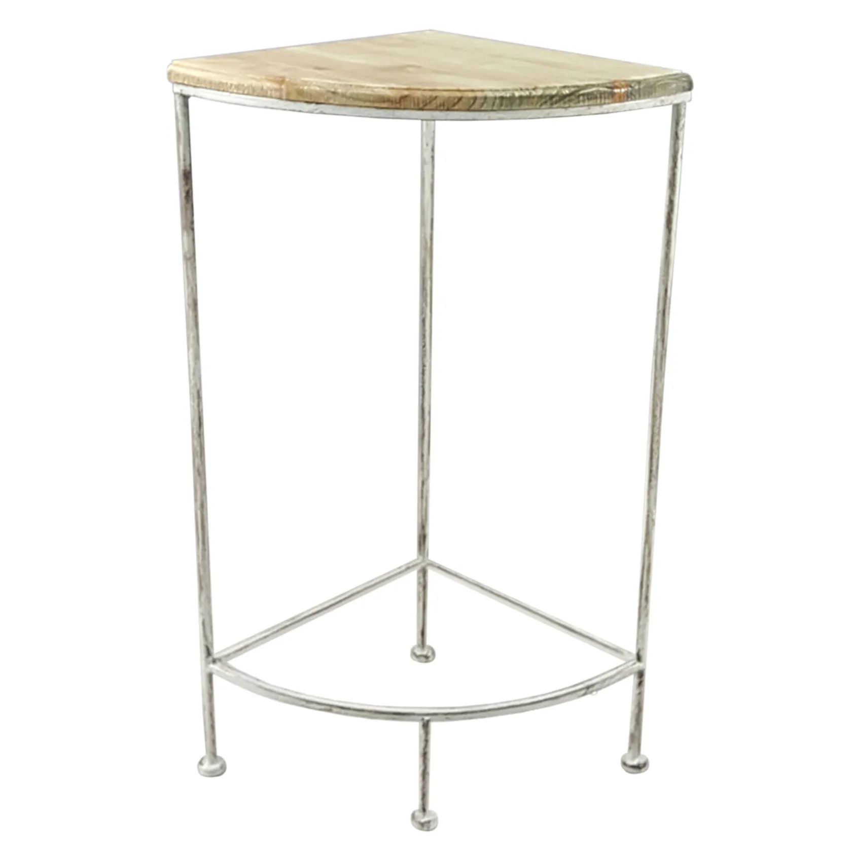 * Metal Corner Plant Stand With Wood Top Grey, Medium Cheaper