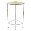 * Metal Corner Plant Stand With Wood Top Grey, Small Low Price