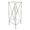 * Metal Plant Stand With Wood Top Grey, Large Online Discount