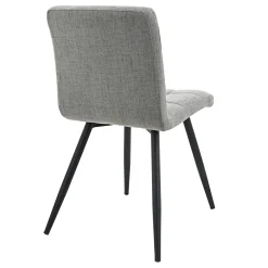 * Mia Grey Quilted Dining Chair Discount