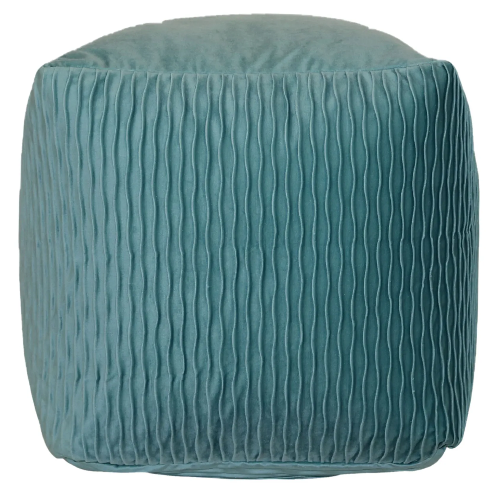 * Mineral Blue Ripple Pouf Online Discount