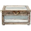 * Nantucket Weathered Wood Decorative Storage Trunk, Medium Fashion