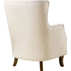 * Norfolk Cream Linen Tufted High Back Arm Chair Promotion