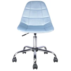 * Olivia Blue Velvet Office Chair Exquisite Gifts
